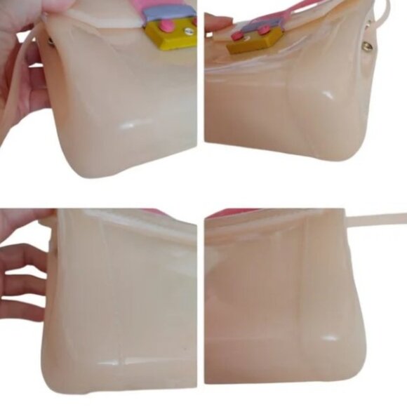 Furla cream jelly Bon Bon mini candy neopop two way bag - Picture 12 of 14